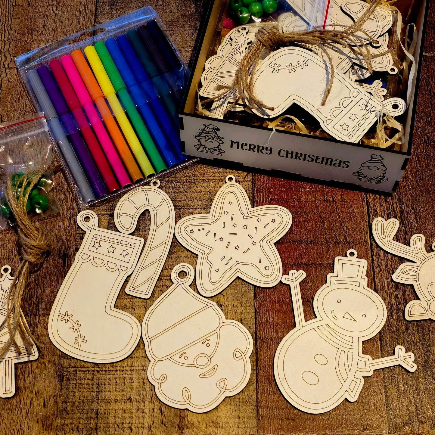 DIY Christmas Craft Set | 7-Piece Holiday Creativity Kit