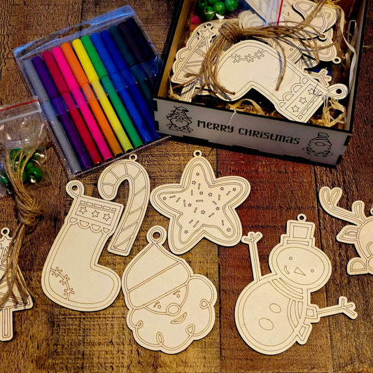 DIY Christmas Craft Set | 7-Piece Holiday Creativity Kit