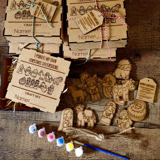 DIY Christmas Painting Craft Set | 11-Piece Holiday Creativity Kit