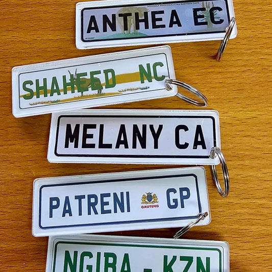 Personalized Keyrings | Number Plate Design